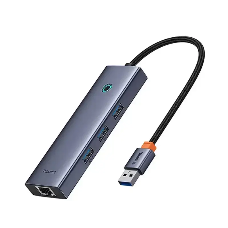 Baseus UltraJoy   Type-A to USB3.0+RJ45 HUB B0005280A813-01